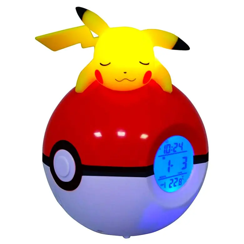 Pokémon budilica Pokeball sa svjetlom Pikachu 18 cm fotografija proizvoda