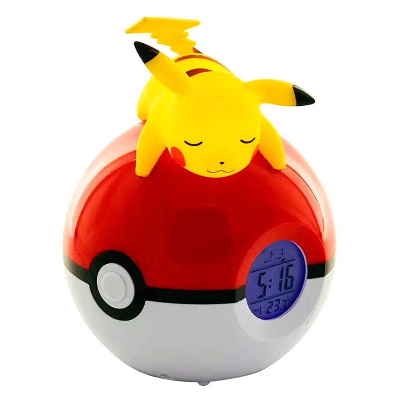 Pokémon budilica Pokeball sa svjetlom Pikachu 18 cm fotografija proizvoda