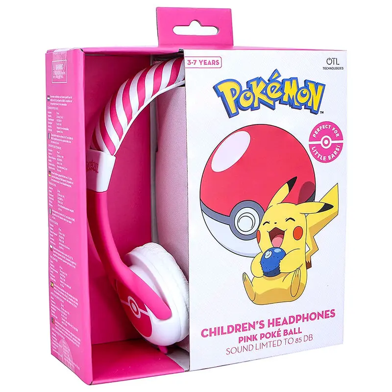 Pokemon Pink Pokeball dječje slušalice fotografija proizvoda