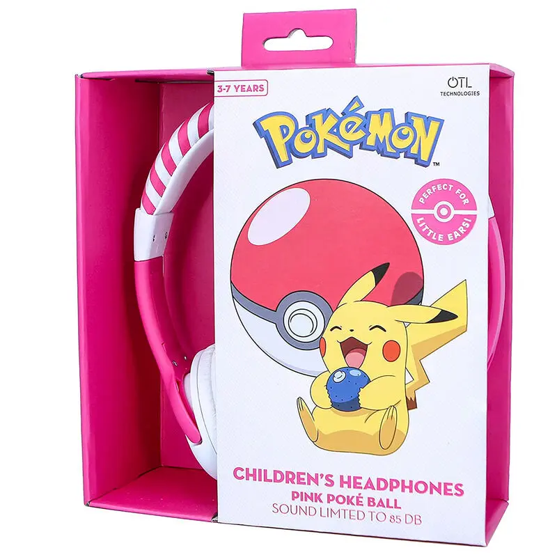 Pokemon Pink Pokeball dječje slušalice fotografija proizvoda