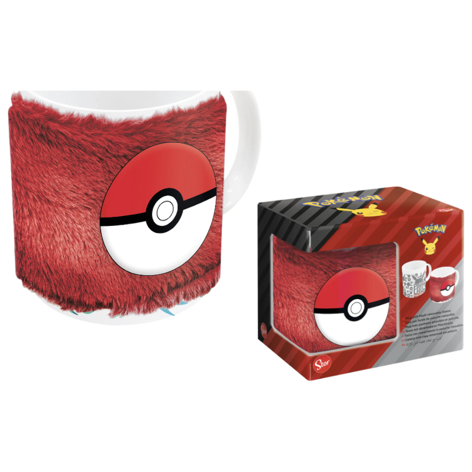 Pokémon Poké Ball plišana šalica s navlakom 325 ml fotografija proizvoda
