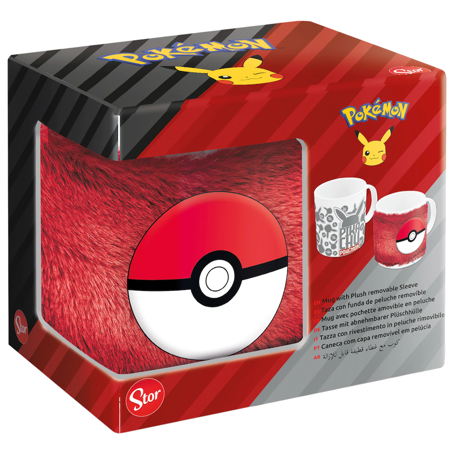 Pokémon Poké Ball plišana šalica s navlakom 325 ml fotografija proizvoda