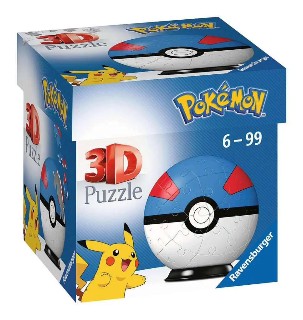 Pokémon 3D Puzzle Pokéballs: Great Ball (55 dijelova) fotografija proizvoda