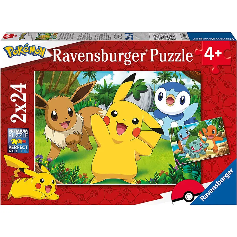 Pokémon dječja jigsaw slagalica Pikachu & Friends (2 x 24 komada) fotografija proizvoda
