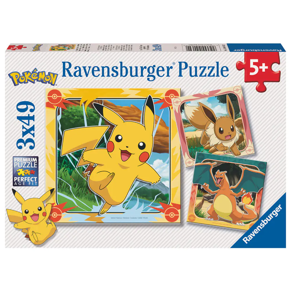 Pokemon puzzle 3x39 kom fotografija proizvoda