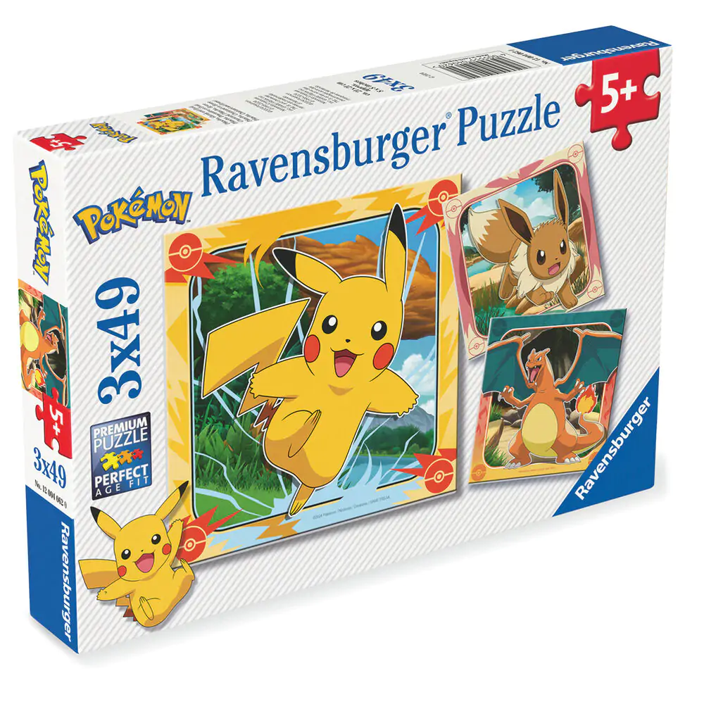Pokemon puzzle 3x39 kom fotografija proizvoda
