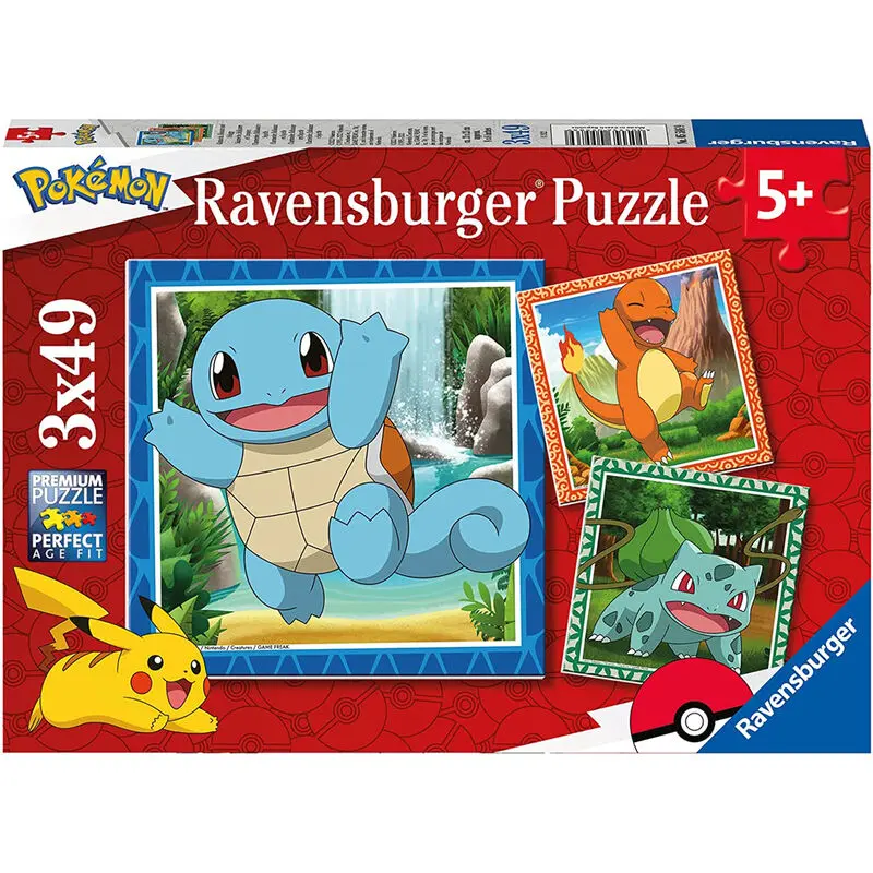 Pokemon puzzle 3x49 komada fotografija proizvoda