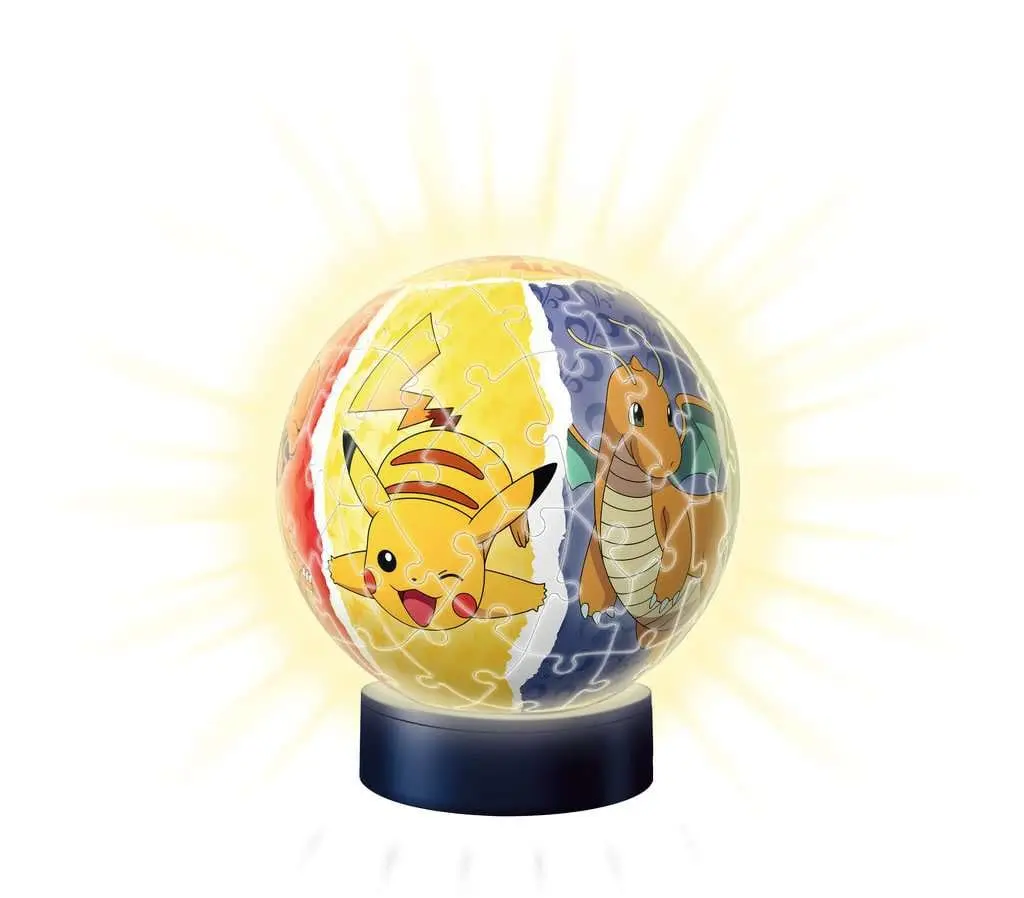 Pokémon 3D Puzzle noćno svjetlo Puzzle lopta (72 komada) fotografija proizvoda