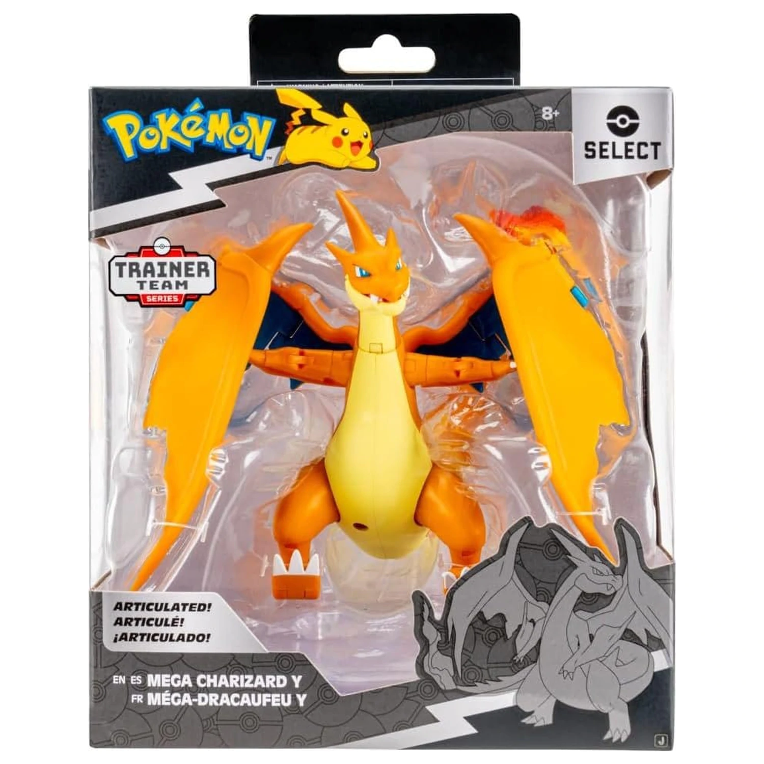 Pokémon Select super-artikulirana figura Mega Charizard Y 15 cm fotografija proizvoda