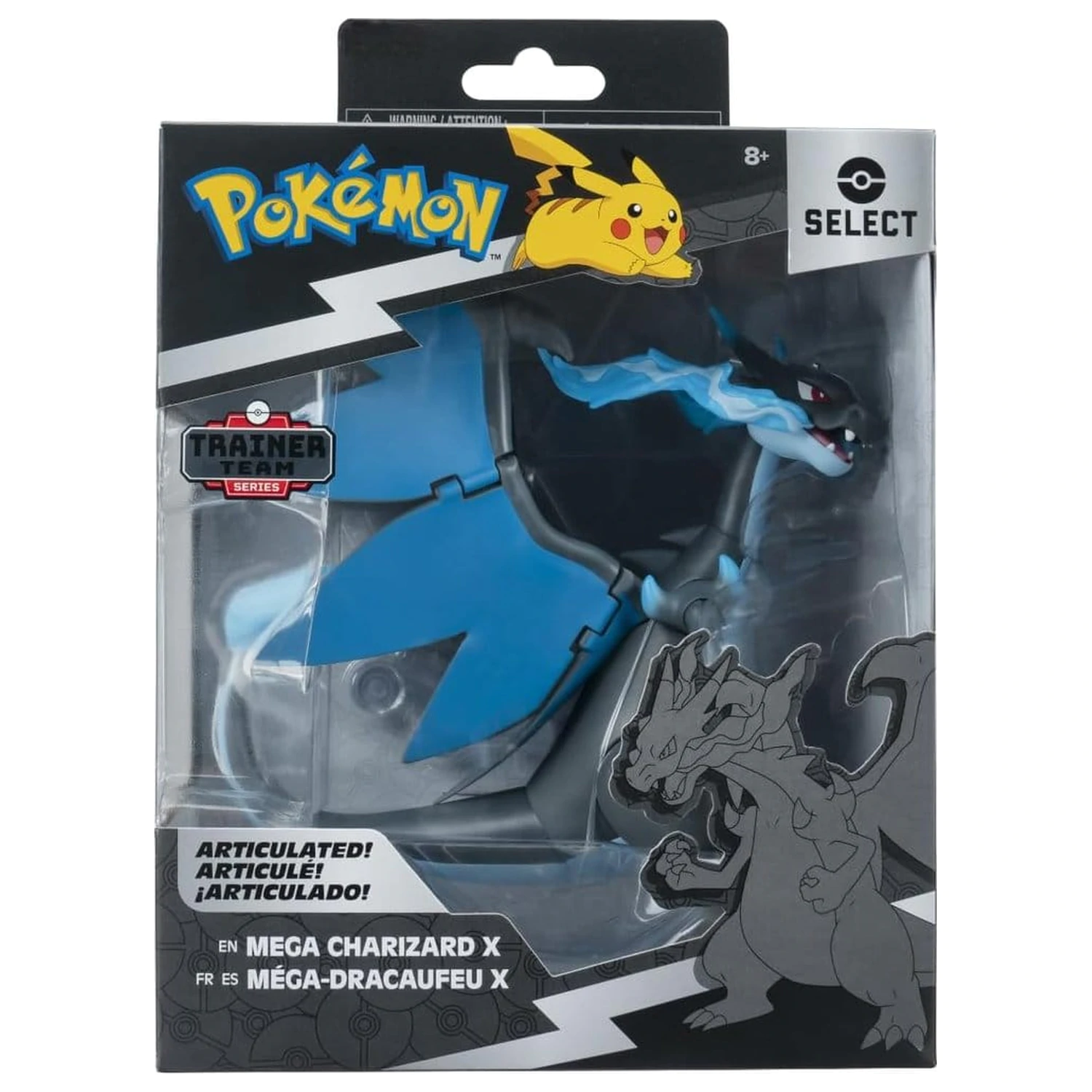 Pokémon Select Super-Articulated figura Mega Charizard X 15 cm fotografija proizvoda