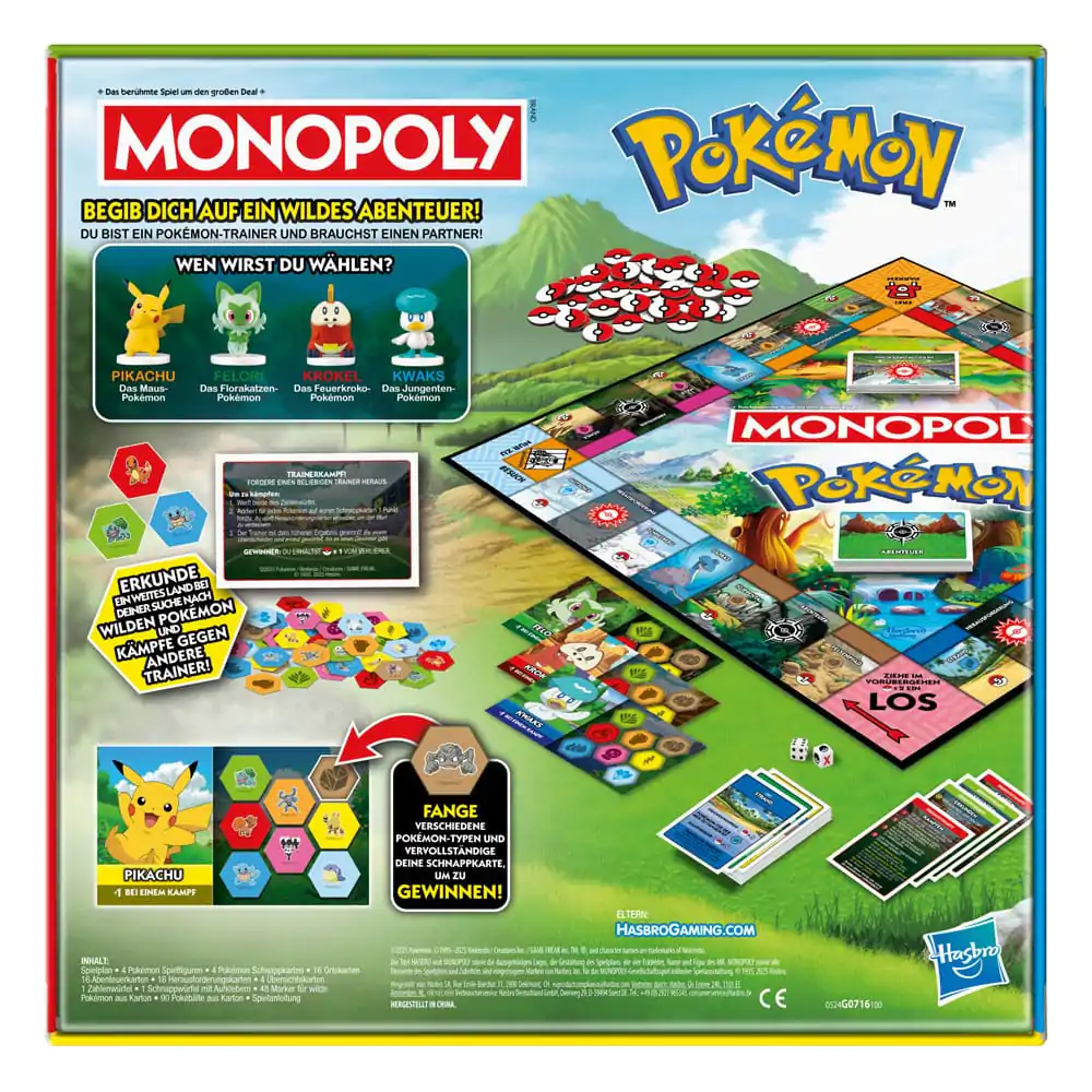 Pokémon društvena igra Monopoly *Njemačka verzija* fotografija proizvoda