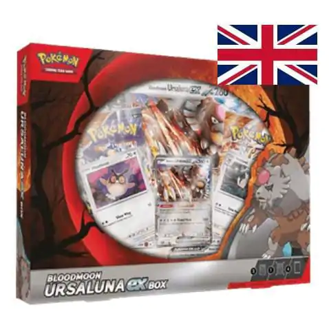 Pokémon TCG Bloodmoon Ursaluna EX Kutija Studeni 2024 *English Version* fotografija proizvoda