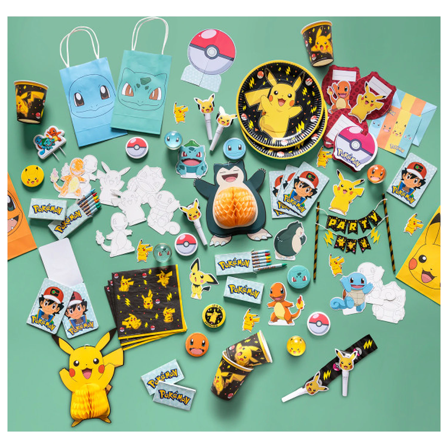 Pokémon Thunder gumena lopta, pakiranje od 4 komada fotografija proizvoda