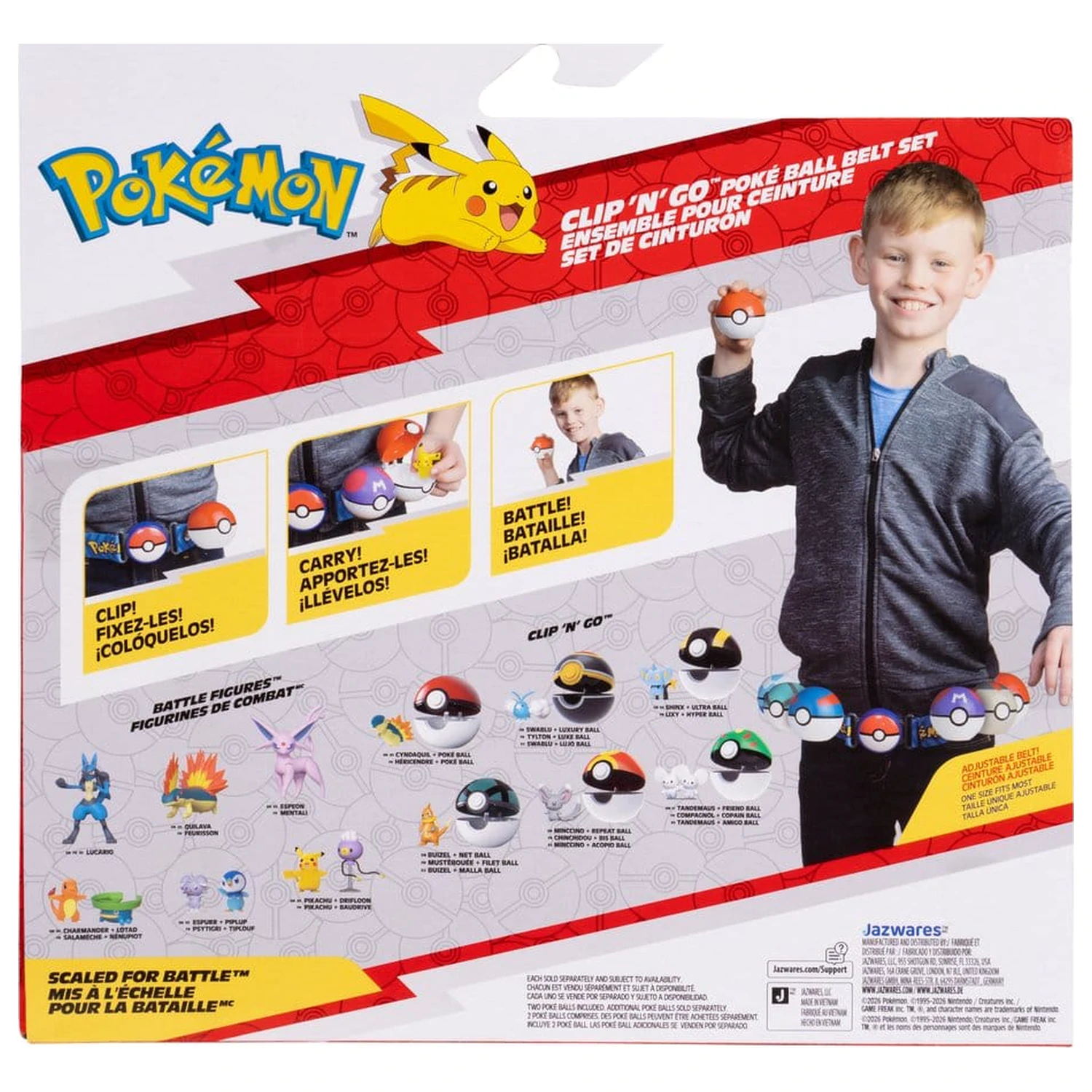 Pokémon Toy Clip 'n' Go pojas set Fennekin fotografija proizvoda