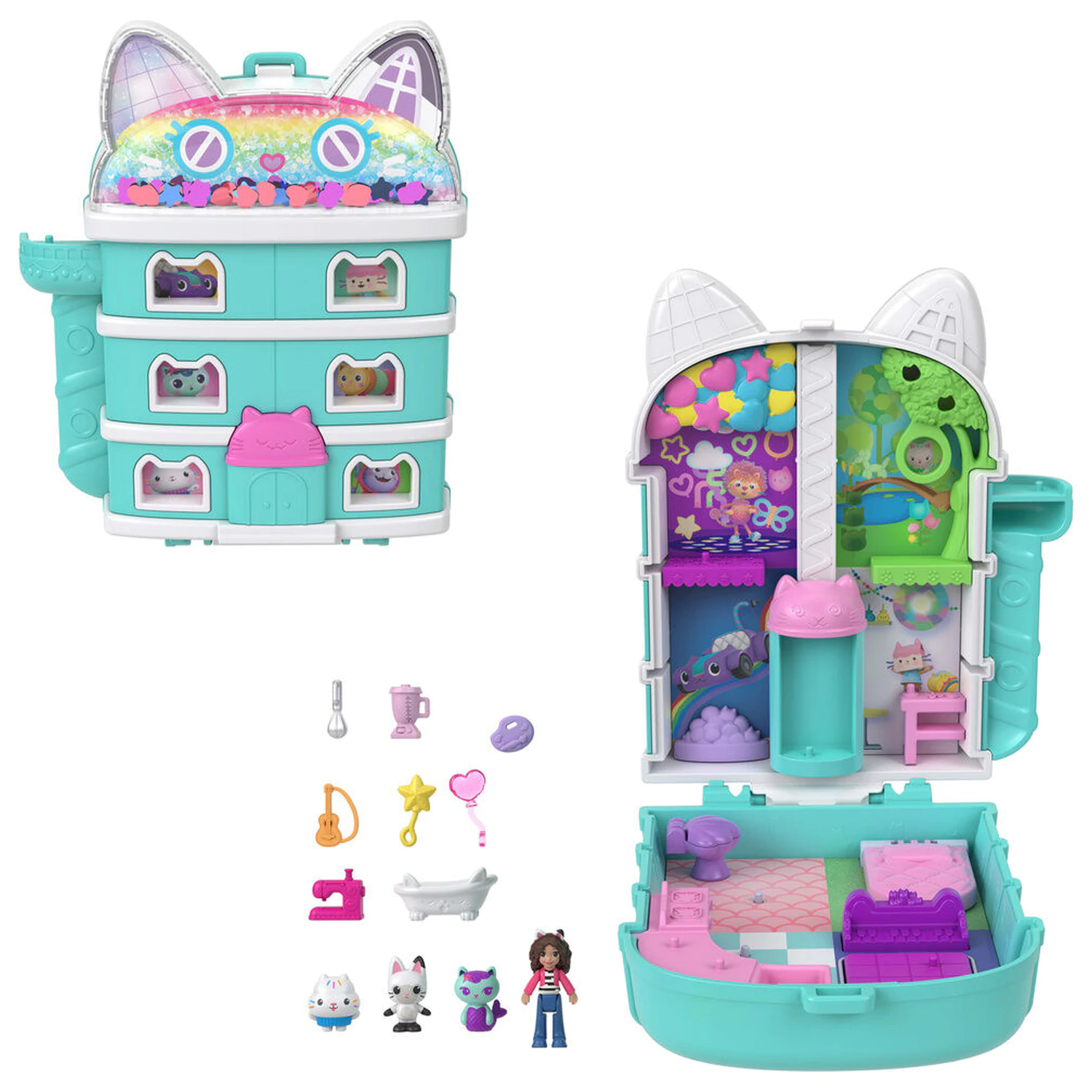 Polly Pocket Gabbys Dollhouse škrinja set za igru fotografija proizvoda