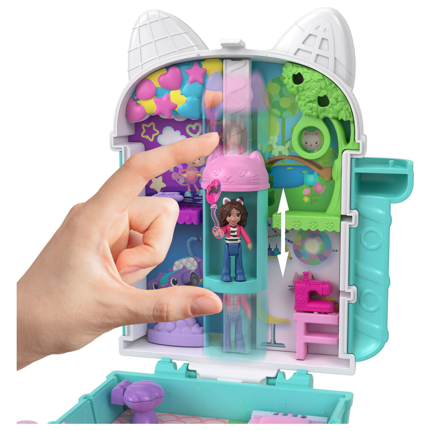 Polly Pocket Gabbys Dollhouse škrinja set za igru fotografija proizvoda