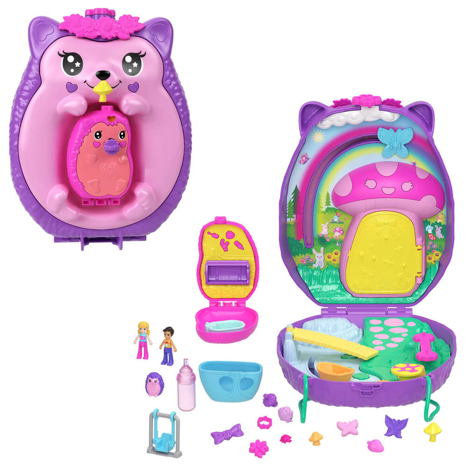 Polly Pocket Mama Hedgehog and Baby set za igru fotografija proizvoda