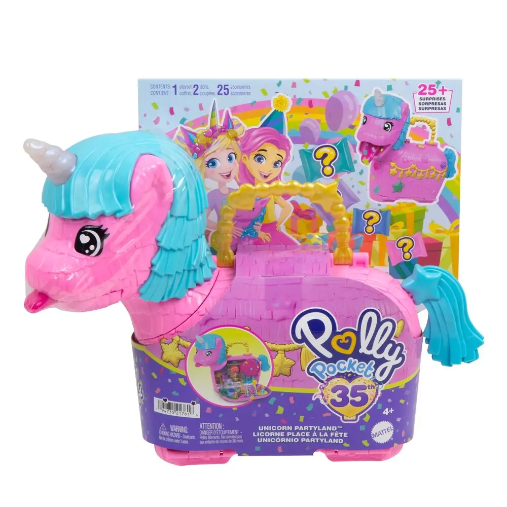 Polly Pocket Partyland Jednorog škrinja set za igru fotografija proizvoda