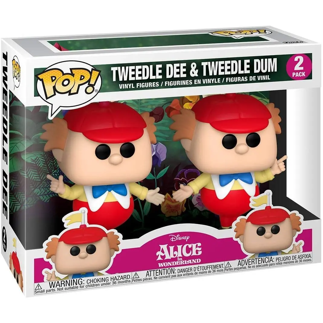 Alice in Wonderland POP! Disney Vinyl Figure set Tweedle Dee & Dum 5 cm fotografija proizvoda