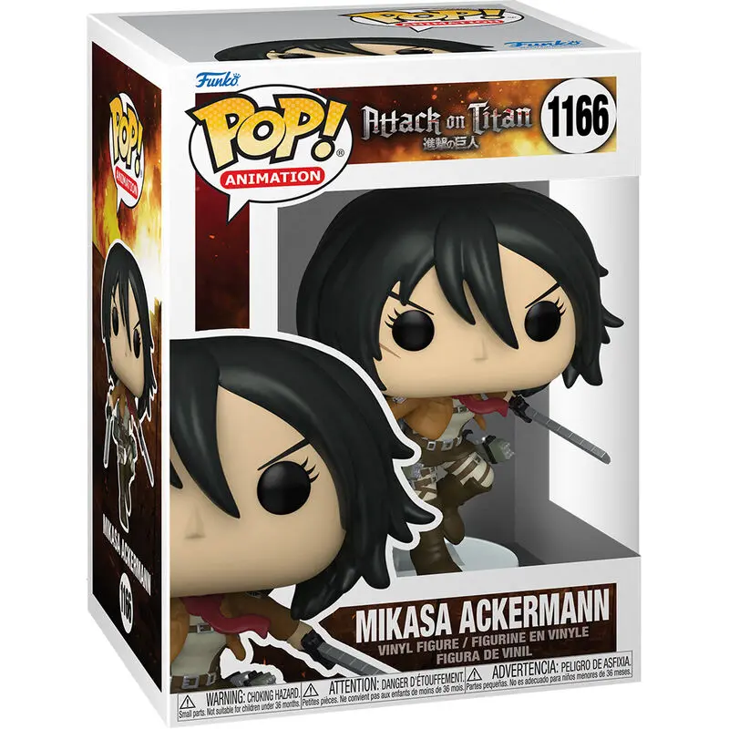 Attack on Titan POP! Animation Vinyl Figura Mikasa Ackerman s Mačevima 9 cm fotografija proizvoda