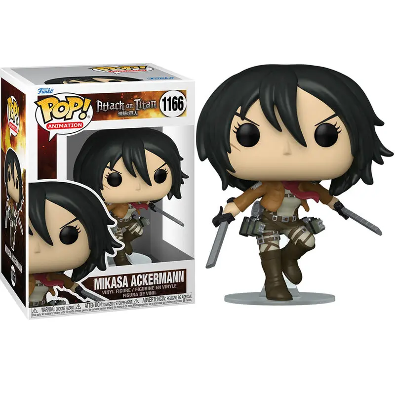 Attack on Titan POP! Animation Vinyl Figura Mikasa Ackerman s Mačevima 9 cm fotografija proizvoda