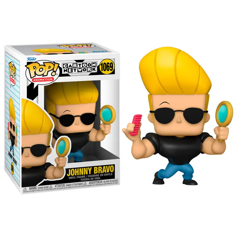 Johnny Bravo POP! Animation Vinilna figura Johnny s ogledalom i češljem 9 cm fotografija proizvoda