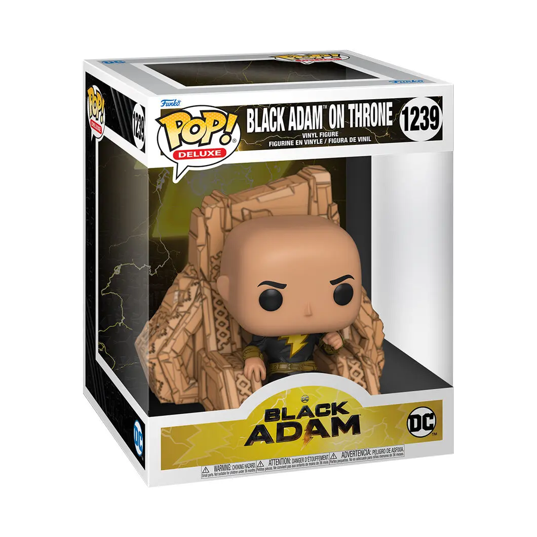 Black Adam POP! Deluxe Vinyl Figura Black Adam on Throne 9 cm fotografija proizvoda