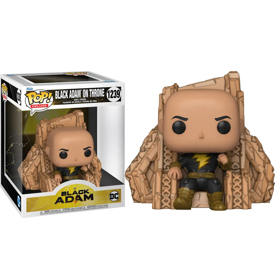 Black Adam POP! Deluxe Vinyl Figura Black Adam on Throne 9 cm fotografija proizvoda