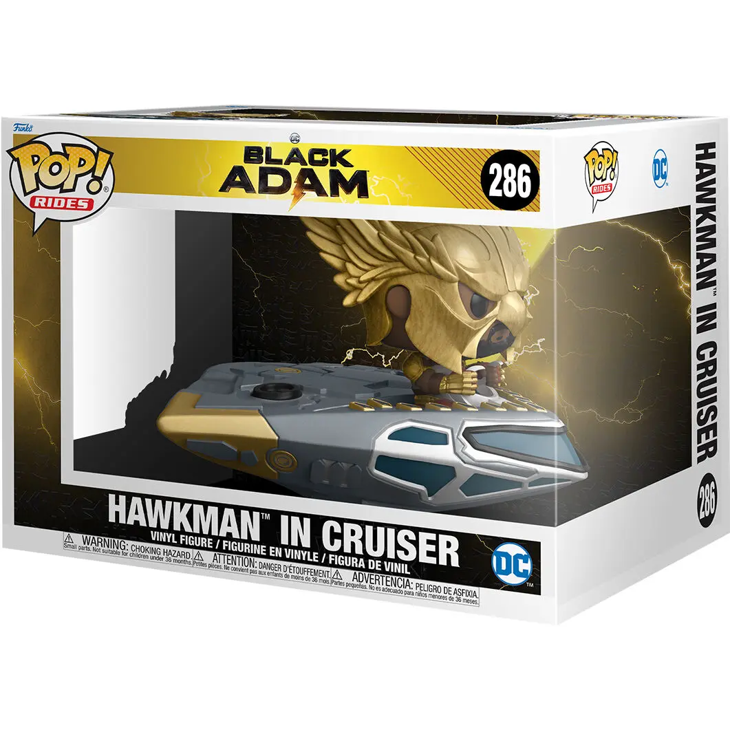 Black Adam POP! Rides Super Deluxe Vinyl Figura Hawkman u Cruiseru 15 cm fotografija proizvoda