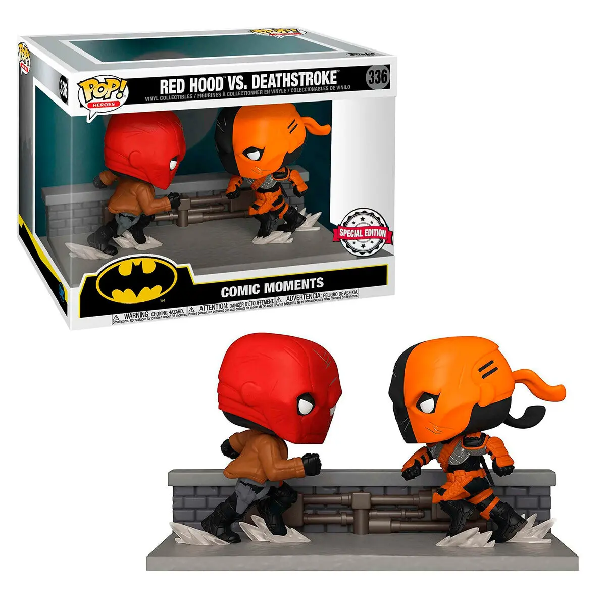 DC Comics POP Comic Moments! Vinil figure paket od 2 Red Hood Vs Deathstroke 9 cm fotografija proizvoda