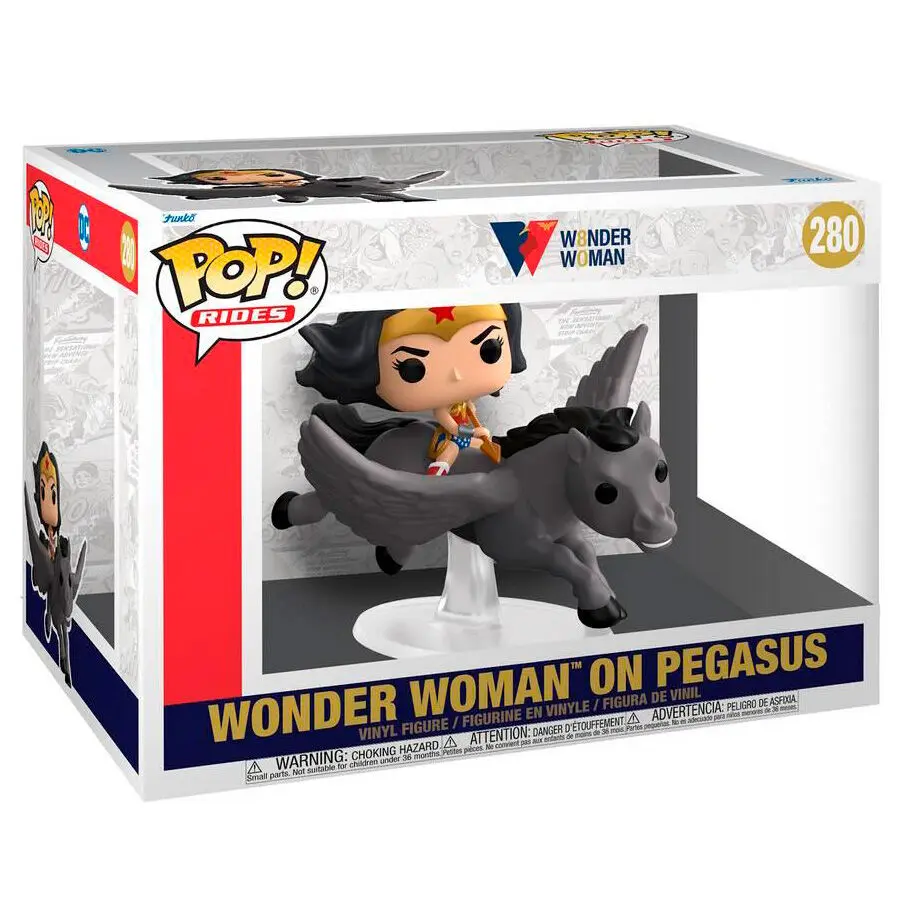 Wonder Woman POP! Rides Vinyl Figura Wonder Woman 80th on Pegasus 15 cm fotografija proizvoda