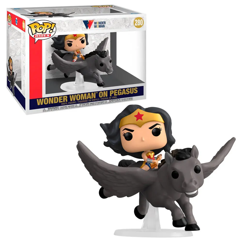 Wonder Woman POP! Rides Vinyl Figura Wonder Woman 80th on Pegasus 15 cm fotografija proizvoda