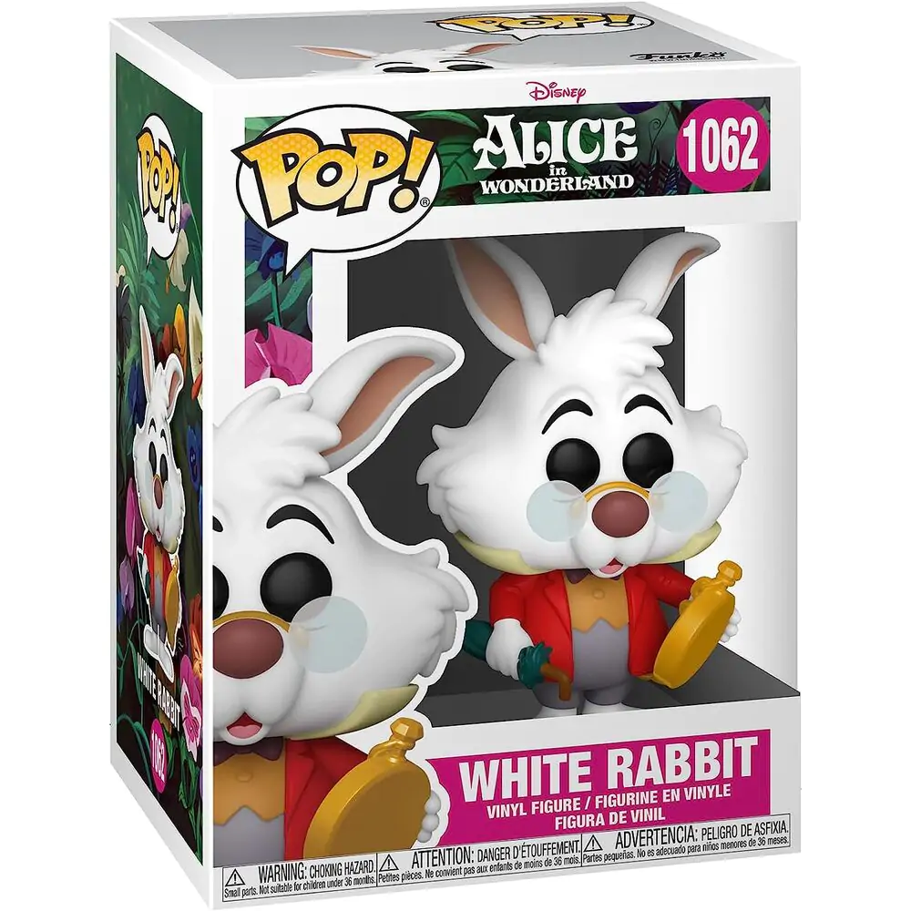 Alice u zemlji čudesa POP! Disney Vinyl Figura Bijeli Zec s Satom 9 cm fotografija proizvoda