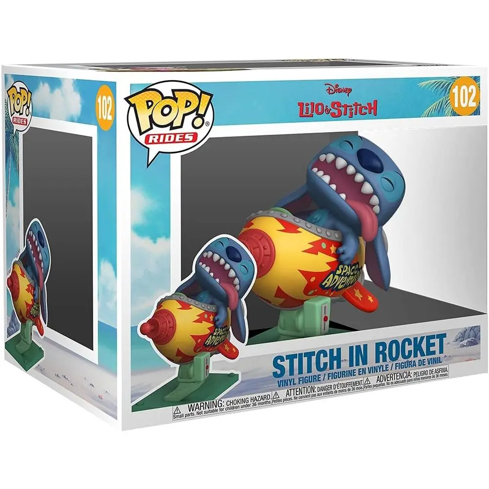 Lilo & Stitch POP! Rides Vinyl Figura Stitch u Raketi 15 cm fotografija proizvoda