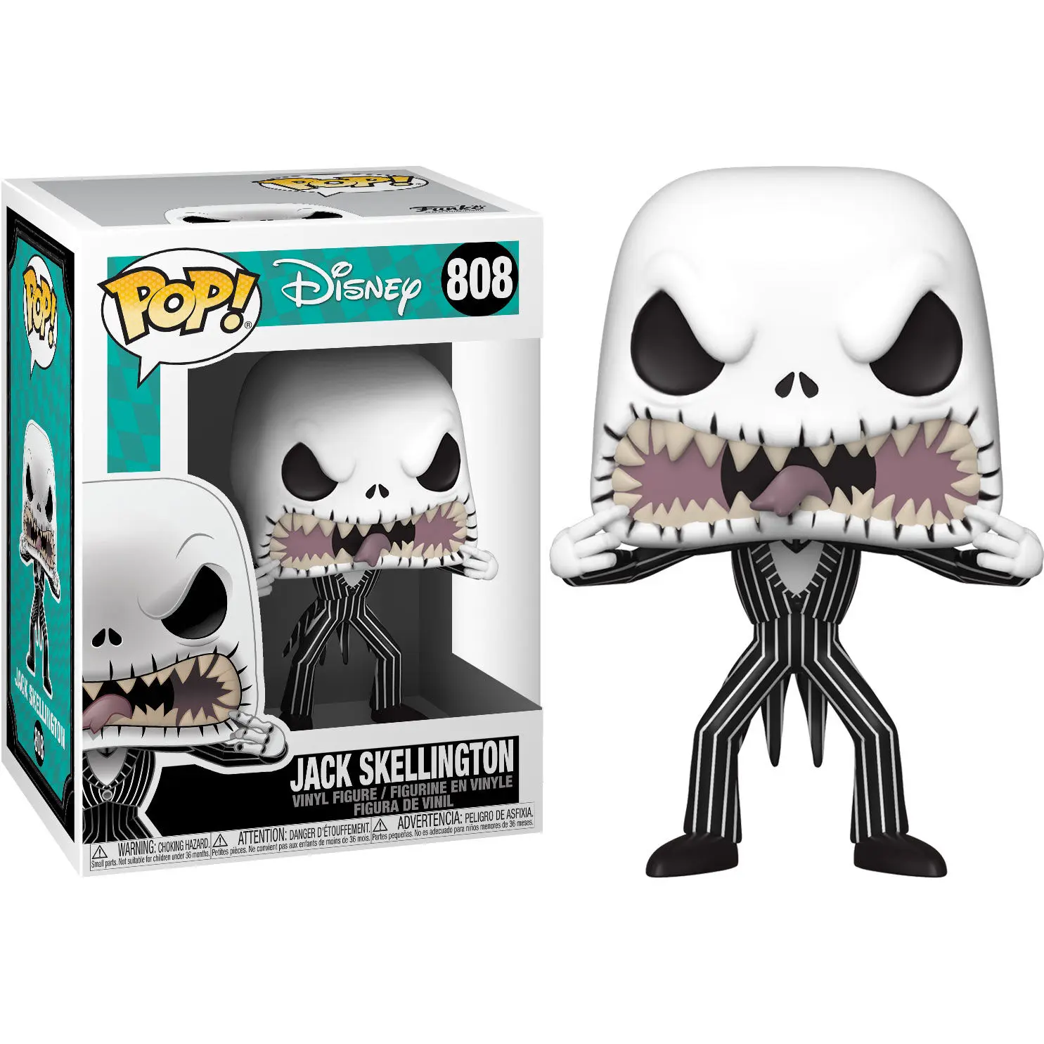 Nightmare before Christmas POP! Disney Vinyl Figura Jack (Scary Face) 9 cm fotografija proizvoda