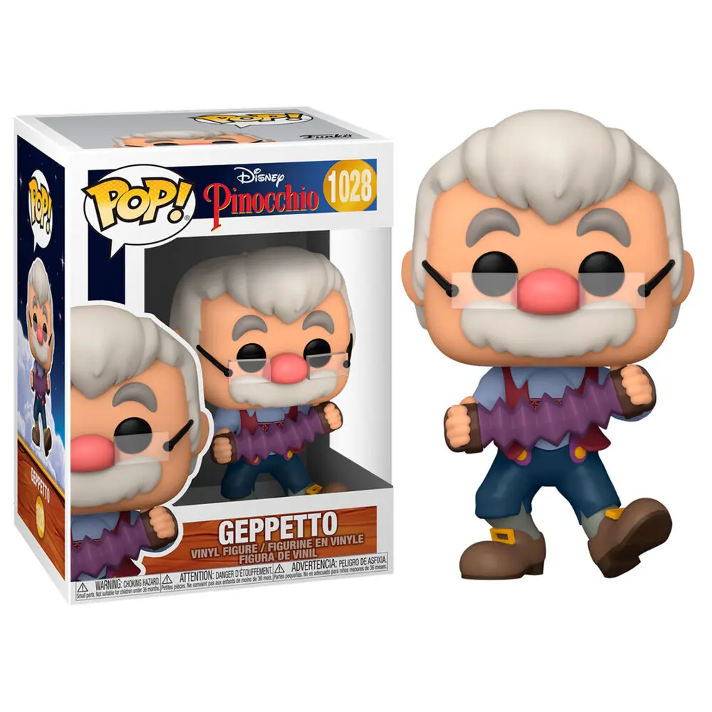 Pinocchio 80th Anniversary POP! Disney Vinyl Figura Geppetto S Harmonikom 9 cm fotografija proizvoda