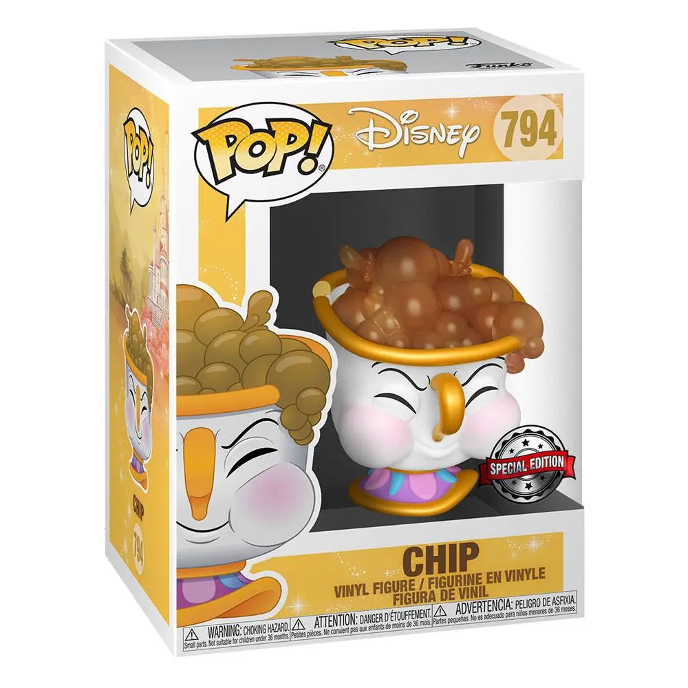 Ljepotica i zvijer POP! Disney Vinyl Figura Chip sa mjehurićima 9 cm fotografija proizvoda