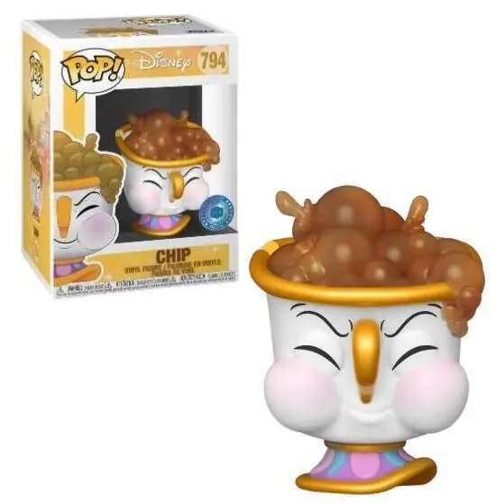 Ljepotica i zvijer POP! Disney Vinyl Figura Chip sa mjehurićima 9 cm fotografija proizvoda