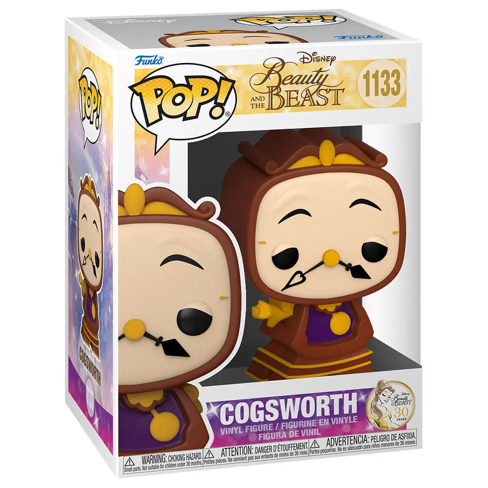 Beauty and the Beast POP! Movies Vinilna Figura Cogsworth 9 cm fotografija proizvoda