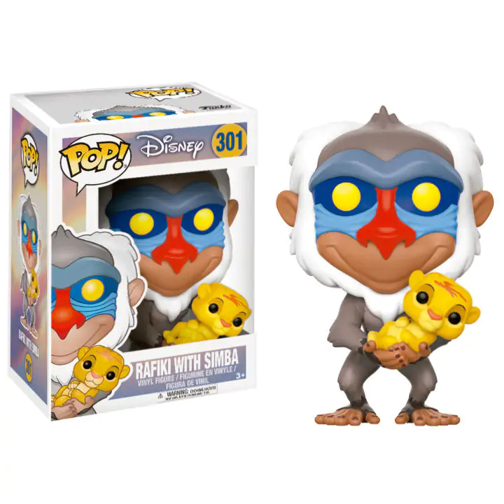 The Lion King POP! Disney Vinyl Figura Rafiki & Simba 9 cm fotografija proizvoda