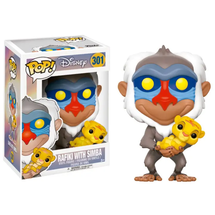 The Lion King POP! Disney Vinyl Figura Rafiki & Simba 9 cm fotografija proizvoda