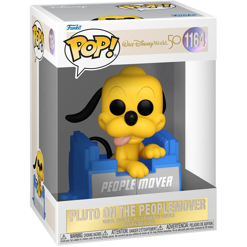 Walt Disney Word 50th Anniversary POP! Disney Vinyl Figure People Mover Pluto s balonom 9 cm fotografija proizvoda