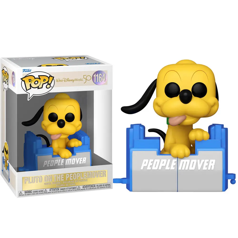 Walt Disney Word 50th Anniversary POP! Disney Vinyl Figure People Mover Pluto s balonom 9 cm fotografija proizvoda