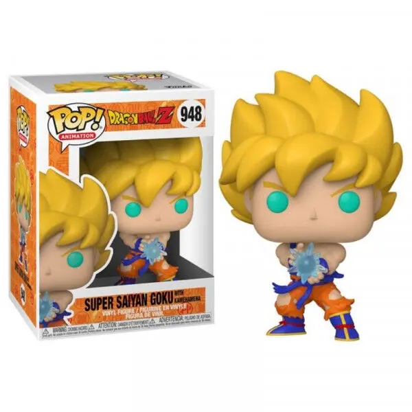 Dragon Ball Z POP! Animation Vinyl Figura SS Goku s Kamehameha Valom 9 cm fotografija proizvoda