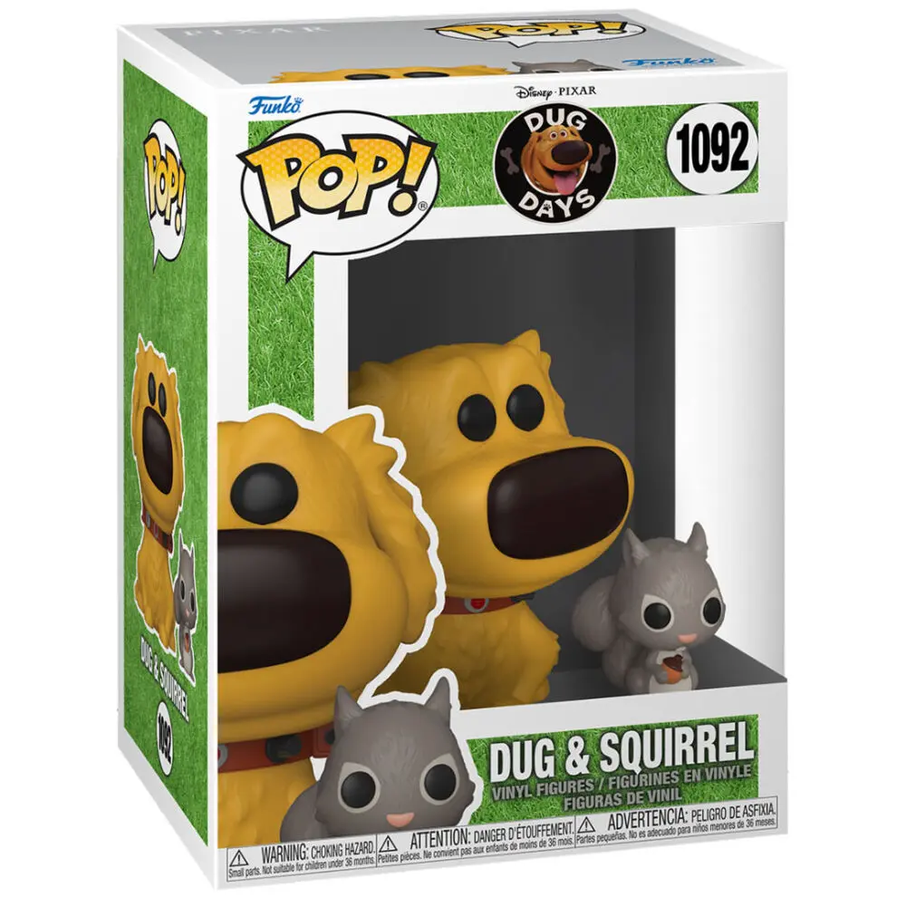 Dug Days POP & Buddy Disney Vinyl Figura Dug s Vjevericom 9 cm fotografija proizvoda