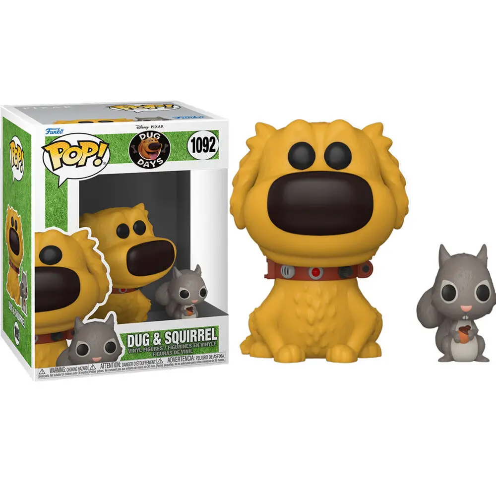 Dug Days POP & Buddy Disney Vinyl Figura Dug s Vjevericom 9 cm fotografija proizvoda