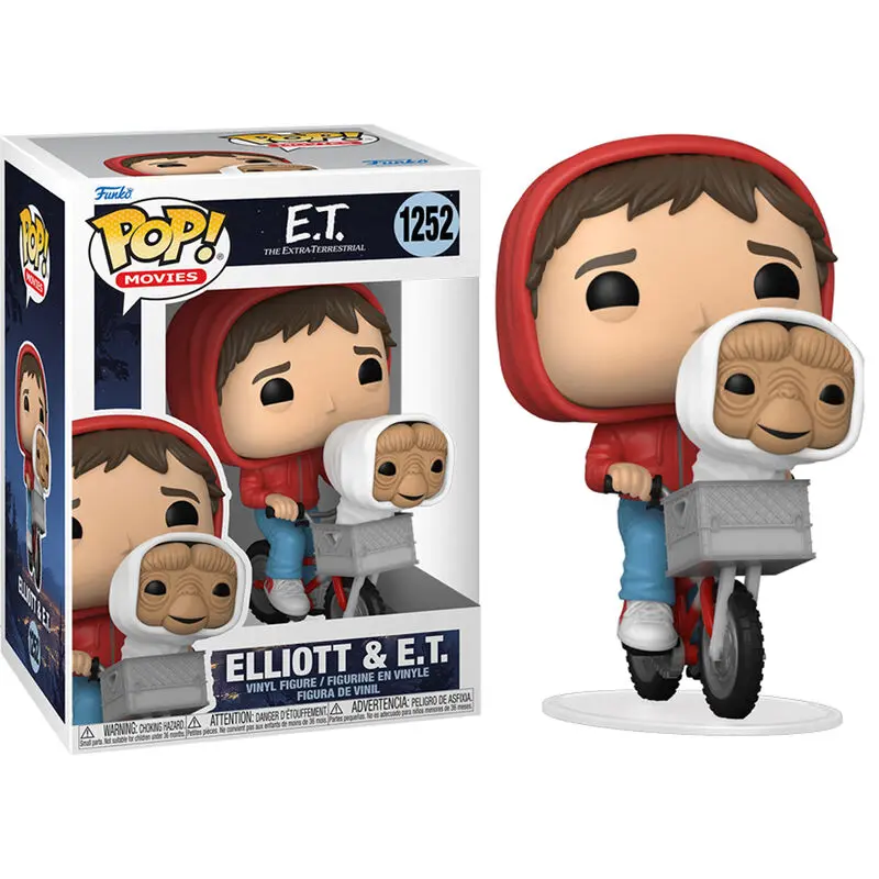 E.T. the Extra-Terrestrial POP! Vinilna Figura Elliot s E.T.-jem u Košari za Bicikl 9 cm fotografija proizvoda