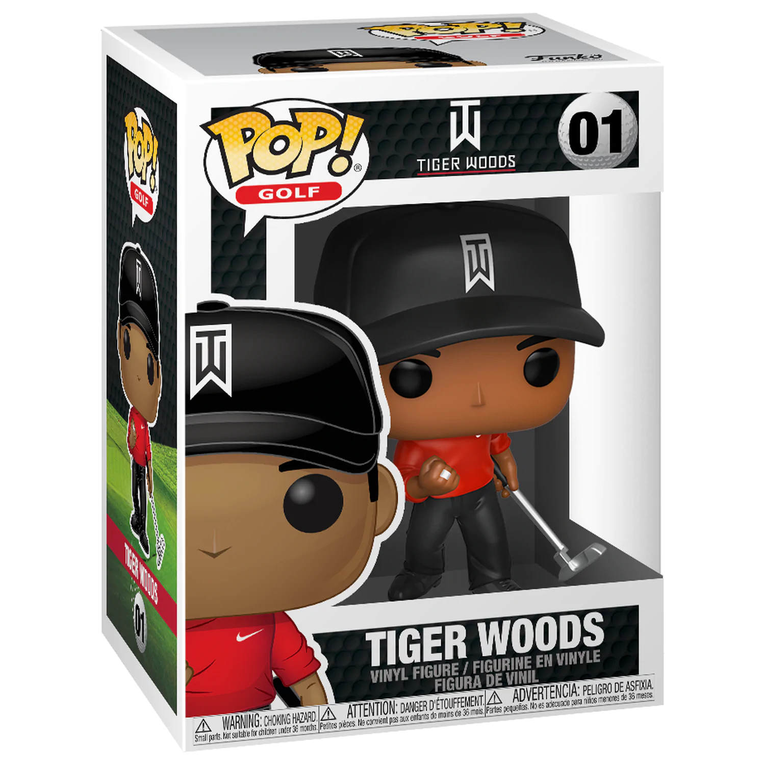 Tiger Woods POP! Golf Vinyl Figura Tiger Woods (Red Shirt) 9 cm fotografija proizvoda