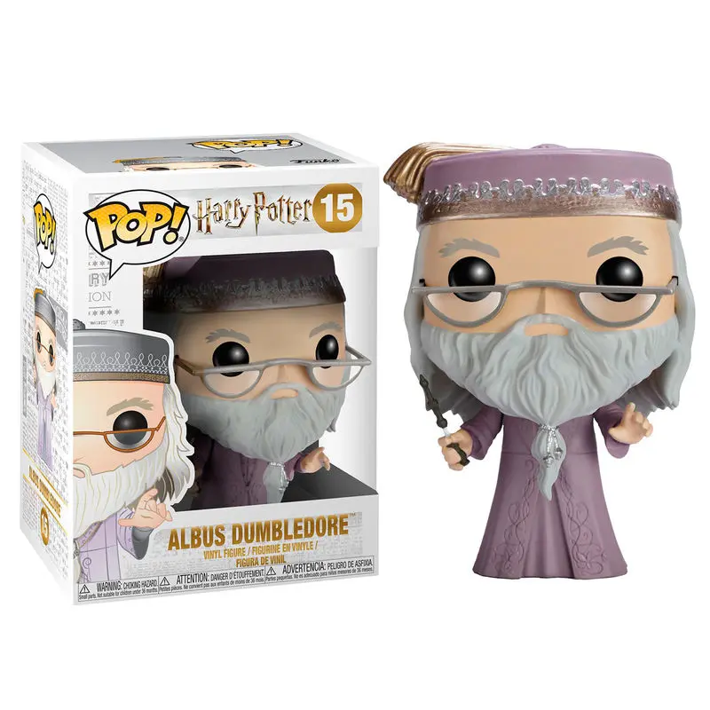 Harry Potter POP! Movies Vinyl Figura Dumbledore sa štapićem 9 cm fotografija proizvoda