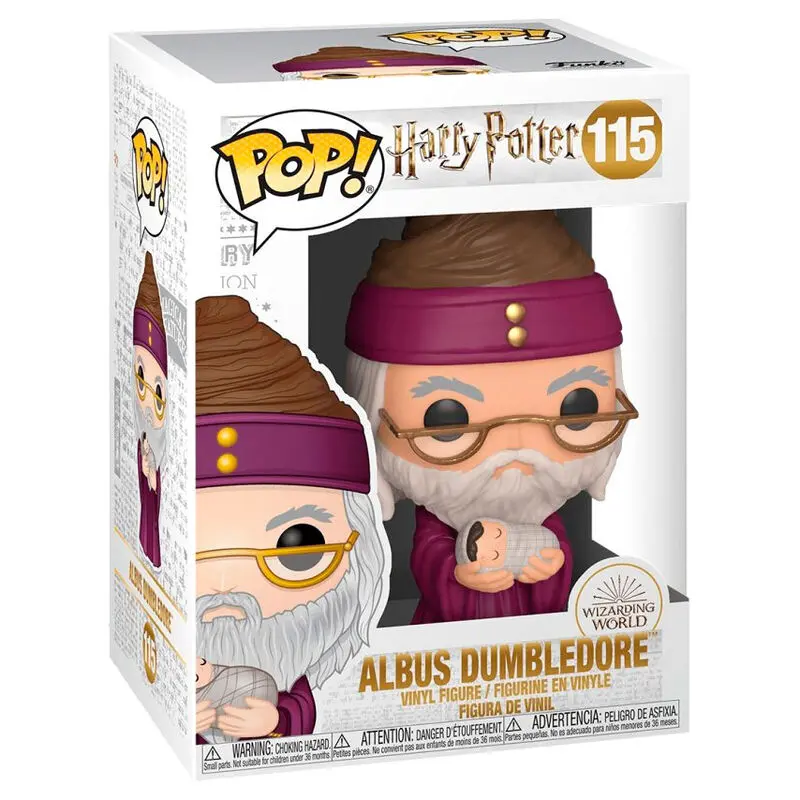 Harry Potter POP! Movies Vinyl Figura Dumbledore s bebom Harry 9 cm fotografija proizvoda